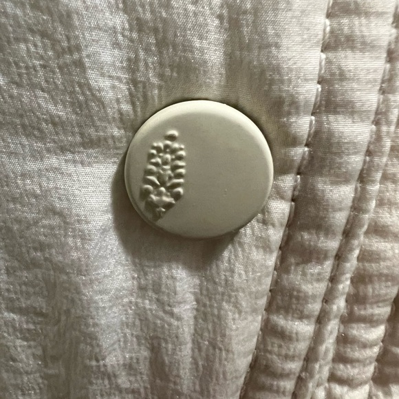 NWOT We the Free | Free People | Off the Bleachers Coaches Jacket Off White Sz S - Picture 14 of 15